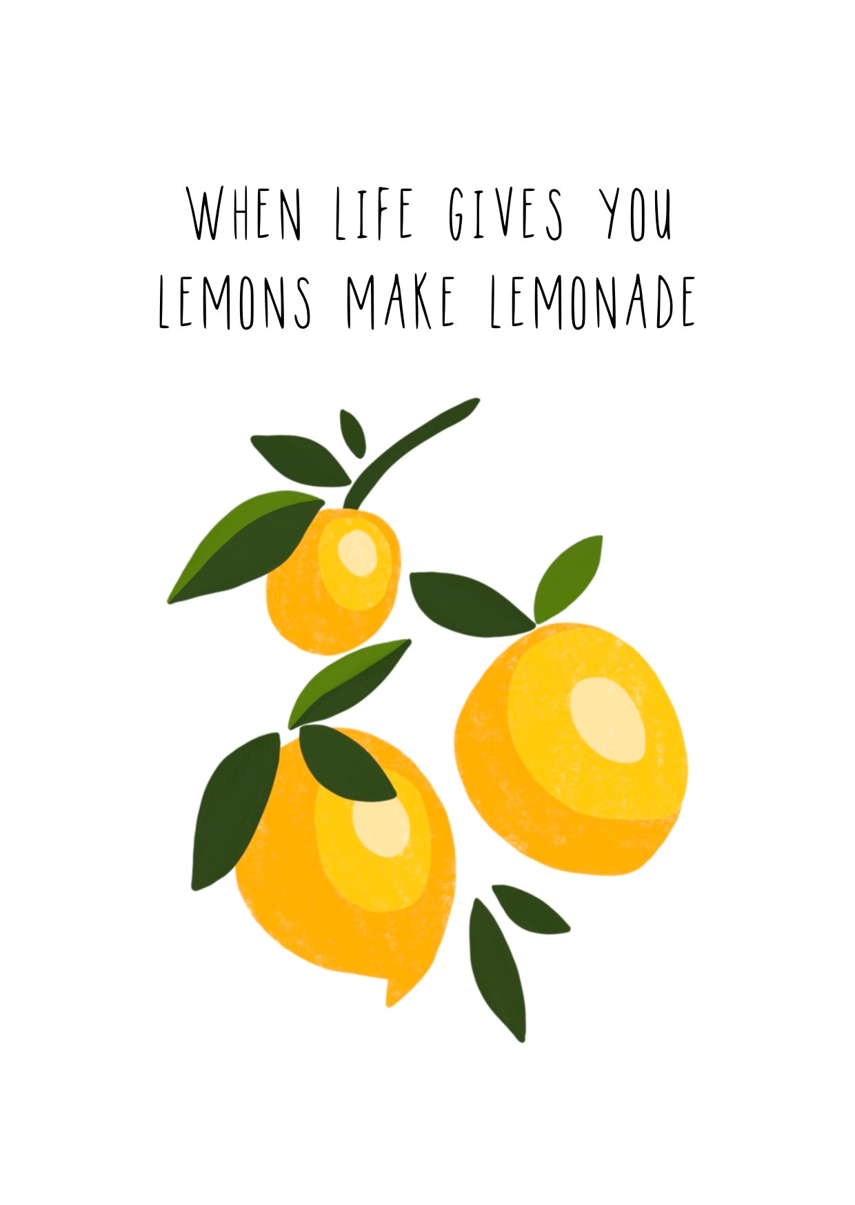 Poster Make lemonade