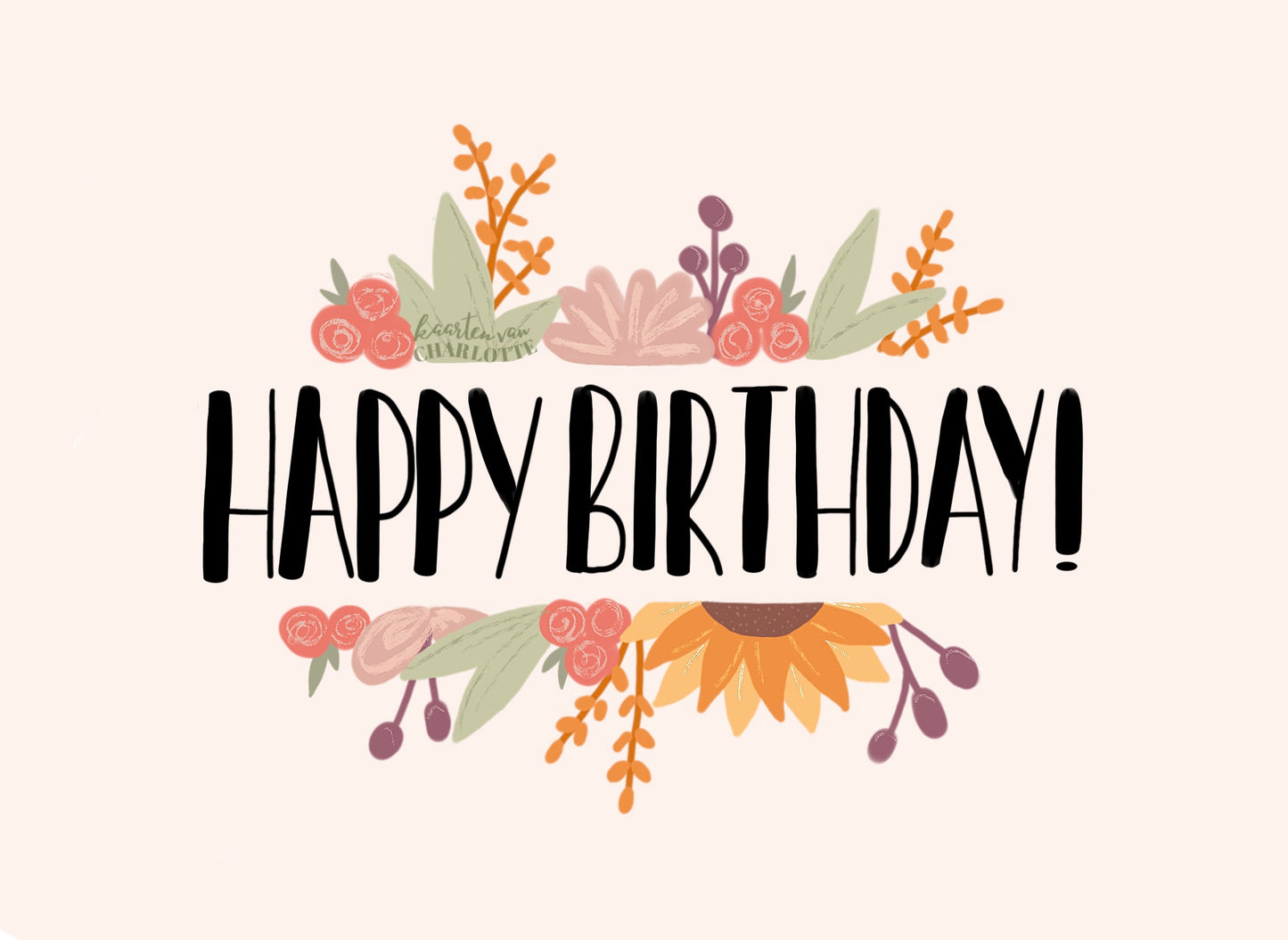 Happy birthday flowers