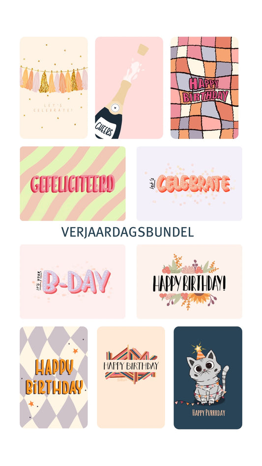 Verjaardagsbundel 10 st.